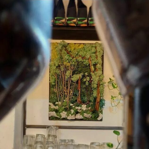 Green decoration at ATATU Kopi